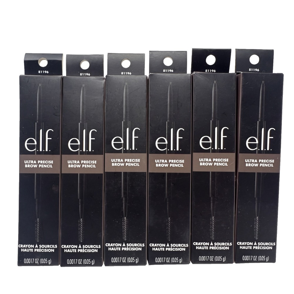 6 Pack e.l.f. Ultra Precise Brow Pencil  #81196 Cool Brown Elf